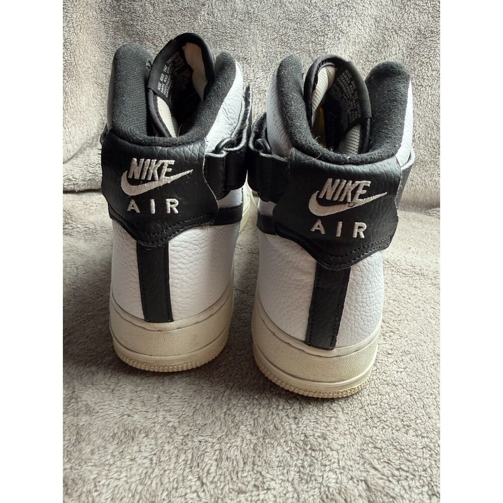 Listing Title Nike Air Force 1 High '07 White Black Leather Sneakers [12]